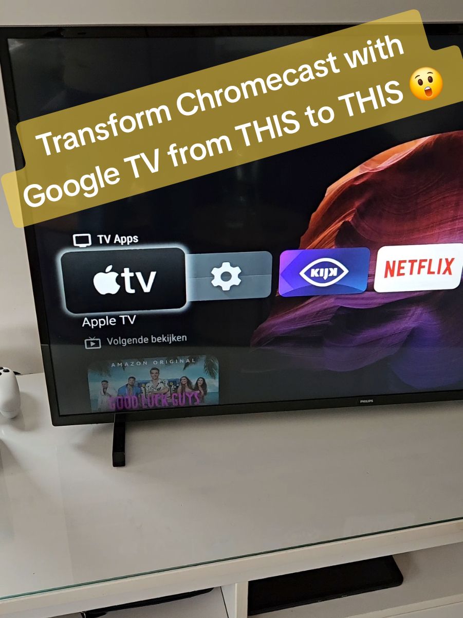 Transform Chromecast with Google TV from THIS to THIS 😲 #google #android #tv #tricks #play 