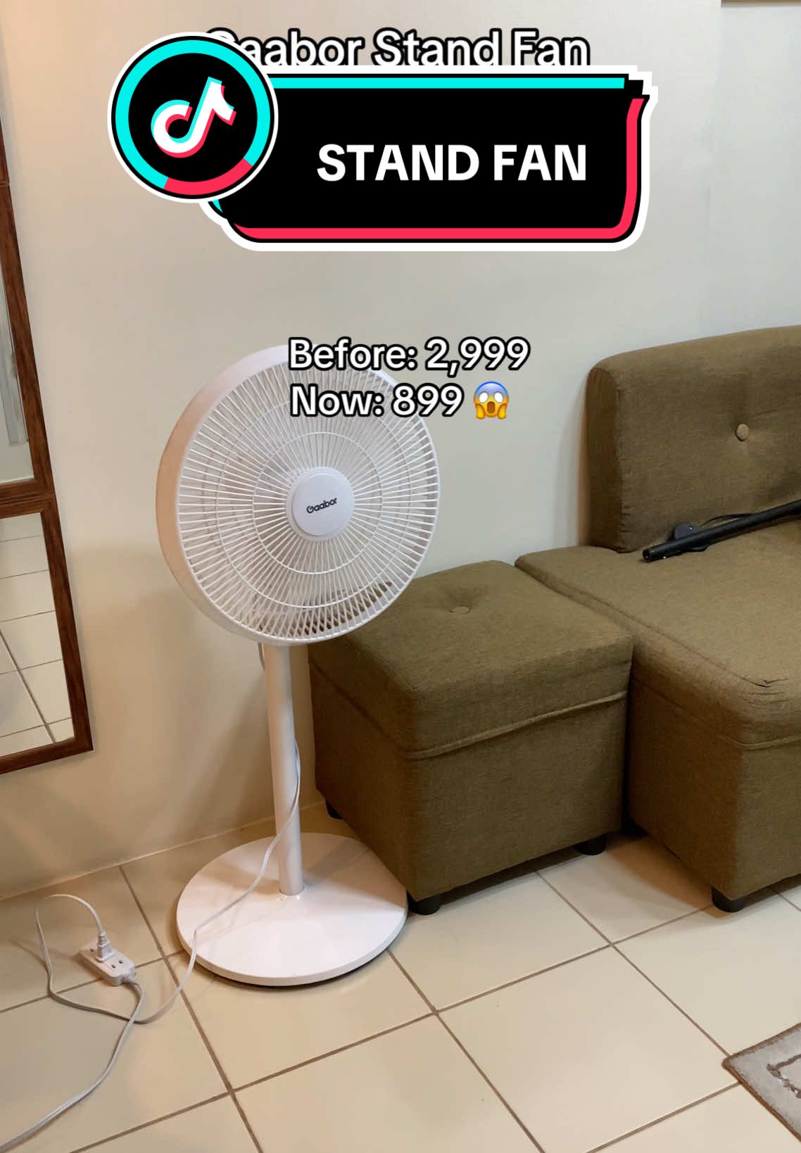 High quality and super Affordable Electric Stand Fan Adjustable height Applicable on floor and table Wide angle air supply 3 Level air speed #standfan #gaaborstandfan #affordablestandfan #aestheticelectricfan #electricfan 