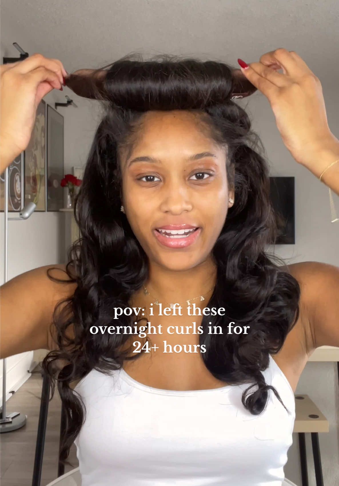 the volume!! i’m glad i did a little hair check today bc i will not be combing out these curls tomorrow lol they’re too good beforehand👏🏽