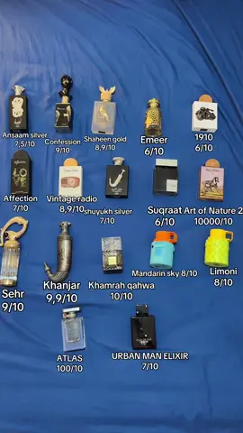 Puntuando Todos mis PERFUMES ARABES ( demomento ) #perfumetiktok #ranking #puntuacion #lattafa #armaff #khamrahlattafa #mandarinsky #atlas 