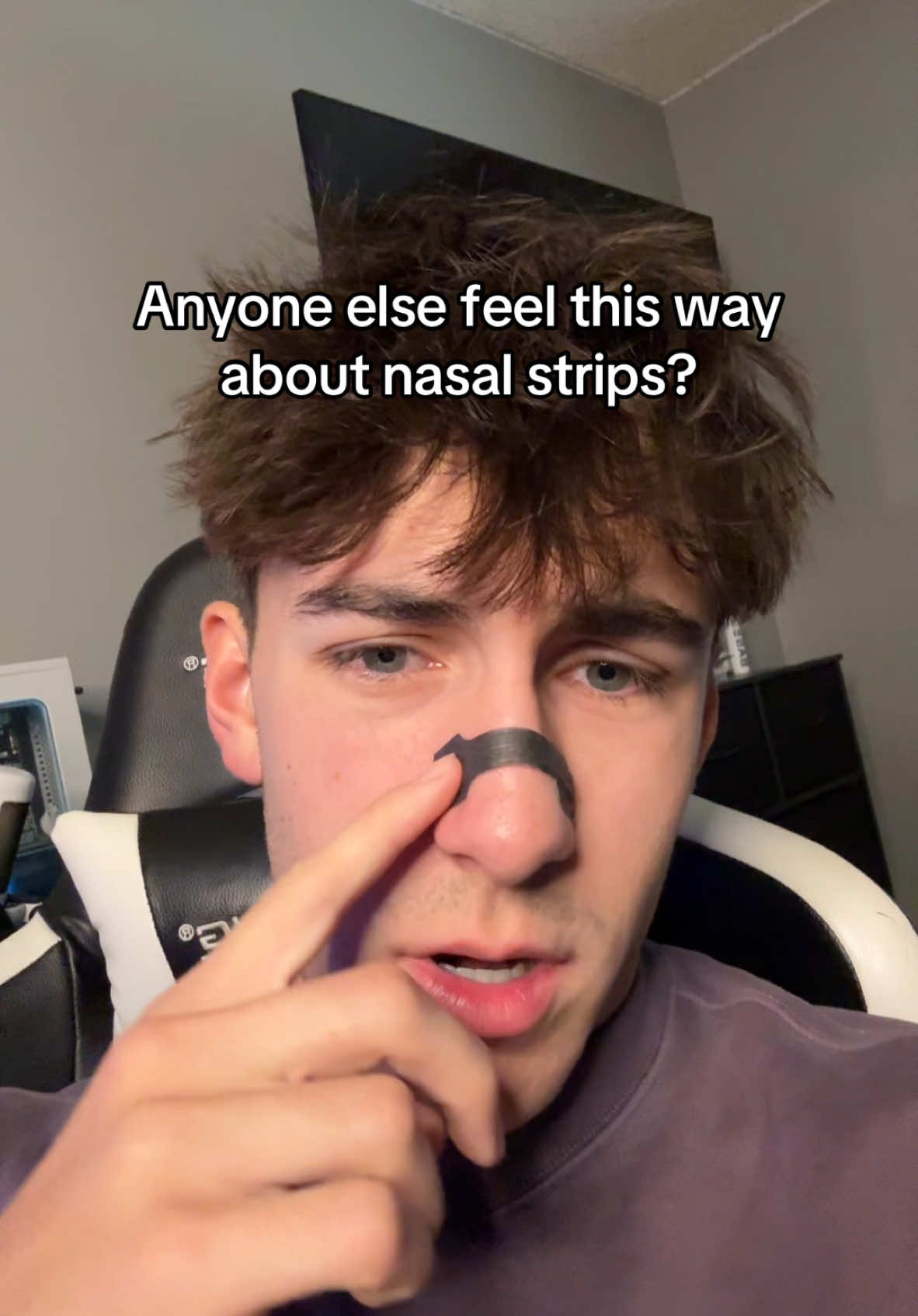 It just feels nice idk how to describe it #mouthtape #nasalstrips #tiktokmademebuyit #trending #foryou #mouthtapesleeping #sleephacks 