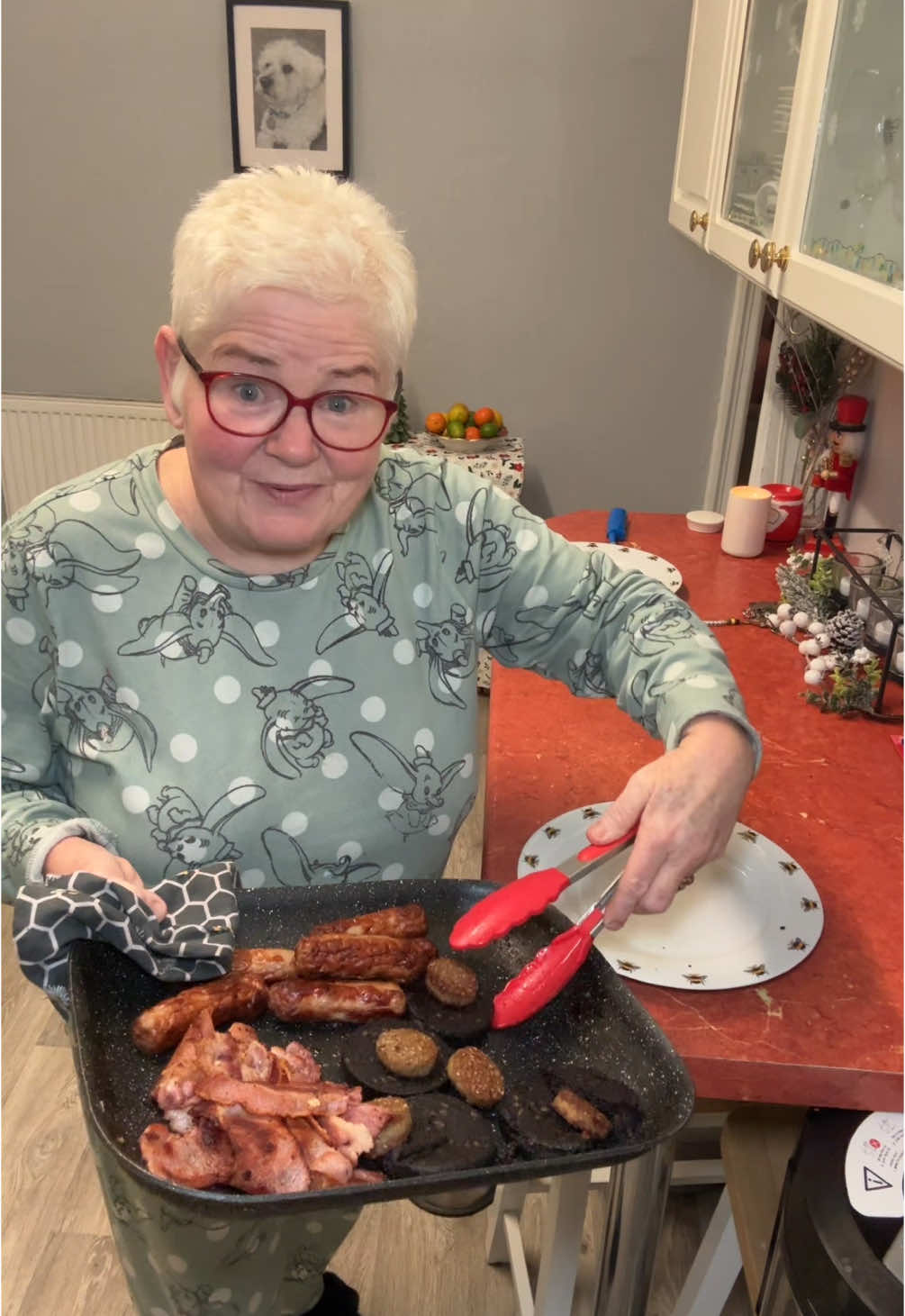 Full english for us tonight #fullenglish #bacon #sausage 