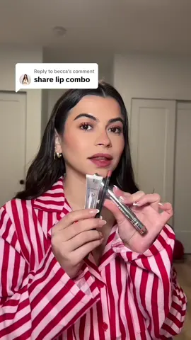 Replying to @becca my favorite lip combo atm 😚 #lipcombo #lips #lipgloss 