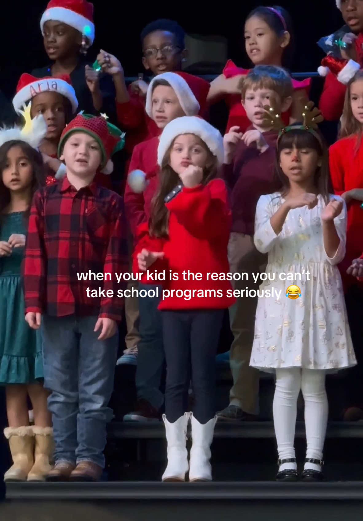 Can you guess which one is mine?💀  #parenthumor #firstgrade #dallastx #kidsoftiktok #christmastraditions 