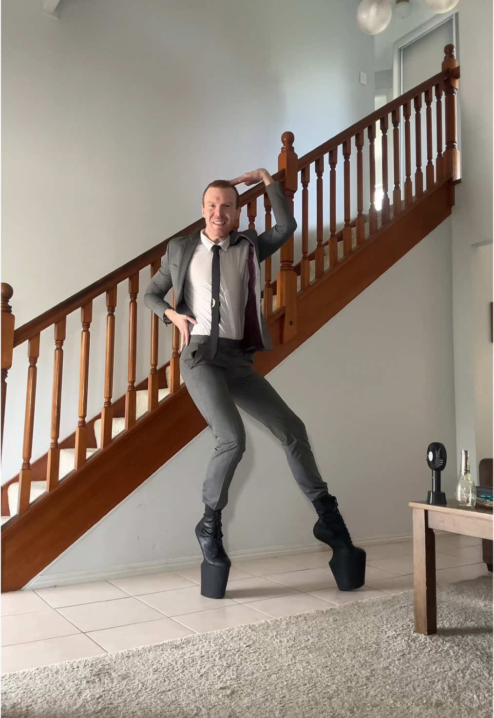 RATE THE FINISHED OUTFIT?? 😅🤭 heelless high heels to a wedding 