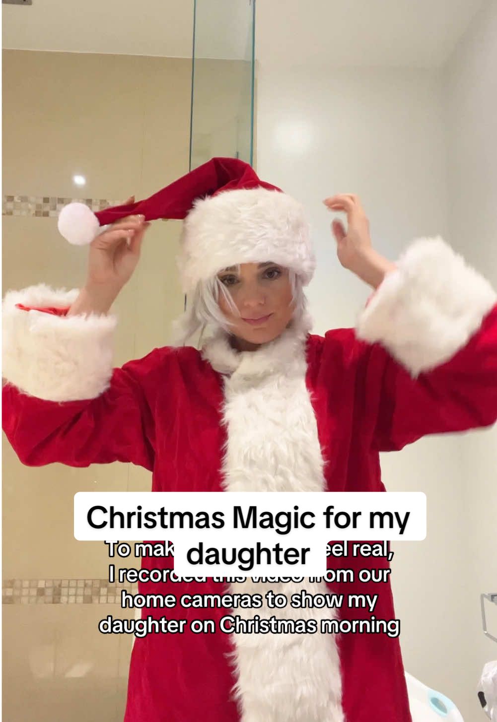 Creating some Christmas Magic for my daughter 🩷✨ #santa #santaclaus 