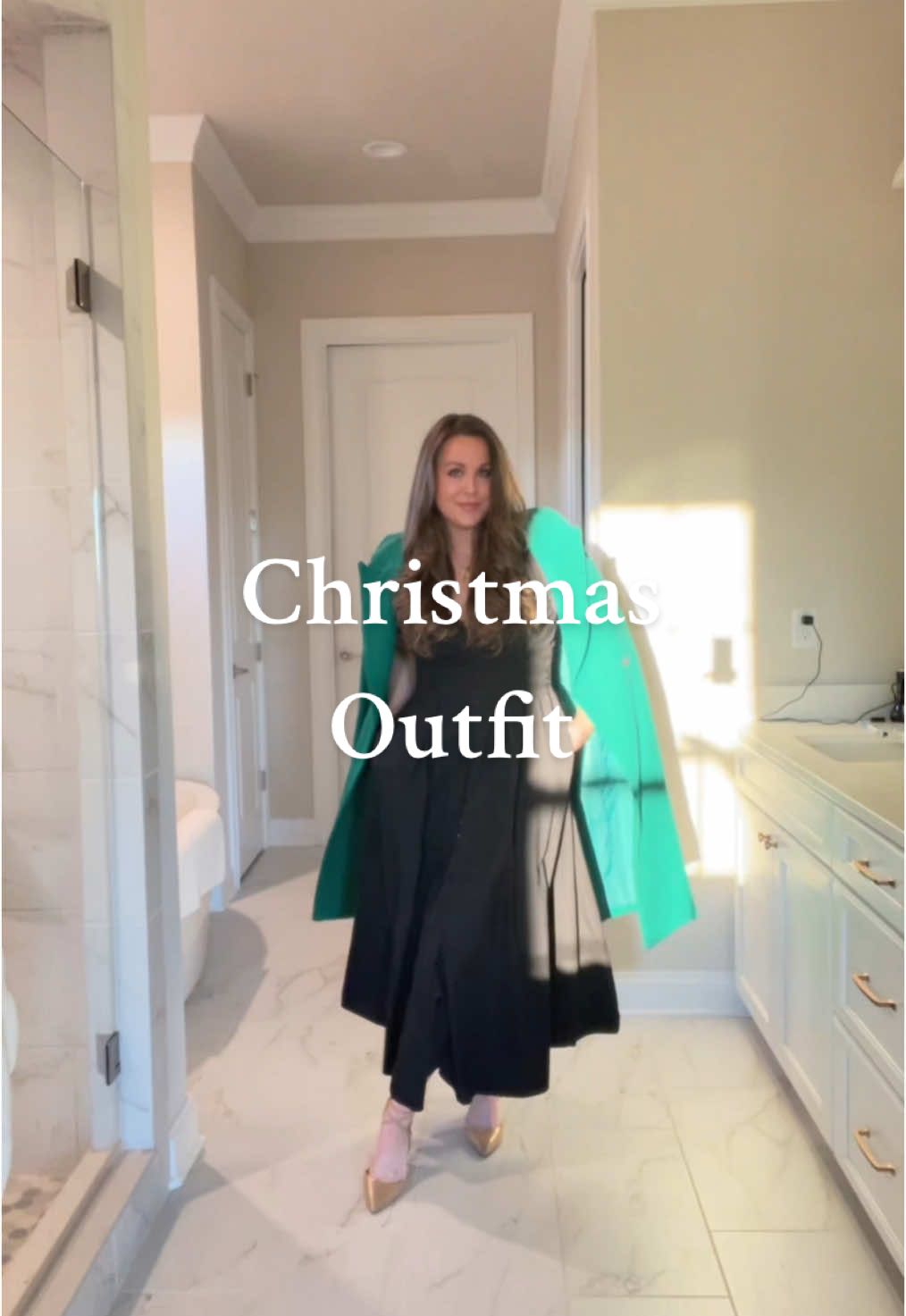 Obsessed with this look!!! Youll be seeing it more 🫶🥰 #grwm #gdwm #church #churchoutfit #christmasoutfit #wintetoutfit #mididress #fashion #winterfashion @Anthropologie @Jo Malone London 