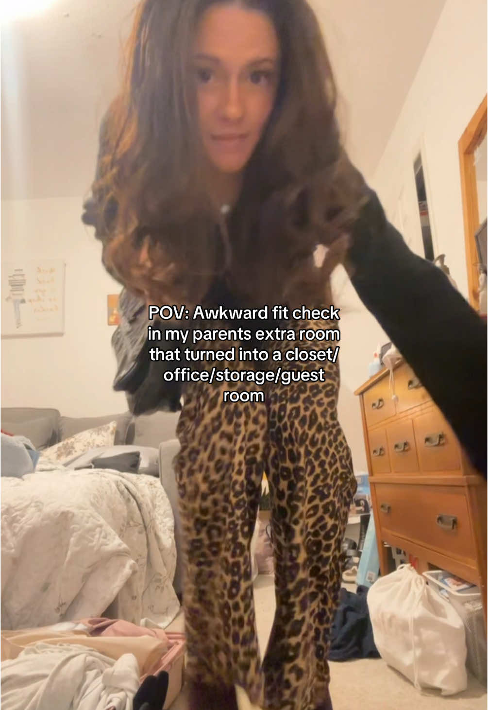 POV you’re home for the holidays in your late 20’s 🐆 Sweater and Pants @reformation Bag @SAINT LAURENT Booties @Prada Both via @The RealReal #fyp #trending #ootn #outfit #outfitinspo #outfitideas #winterfashion #homefortheholidays #holidaycountdown #reformation #prada #saintlaurent #therealreal #fashion #style #trendingsound 