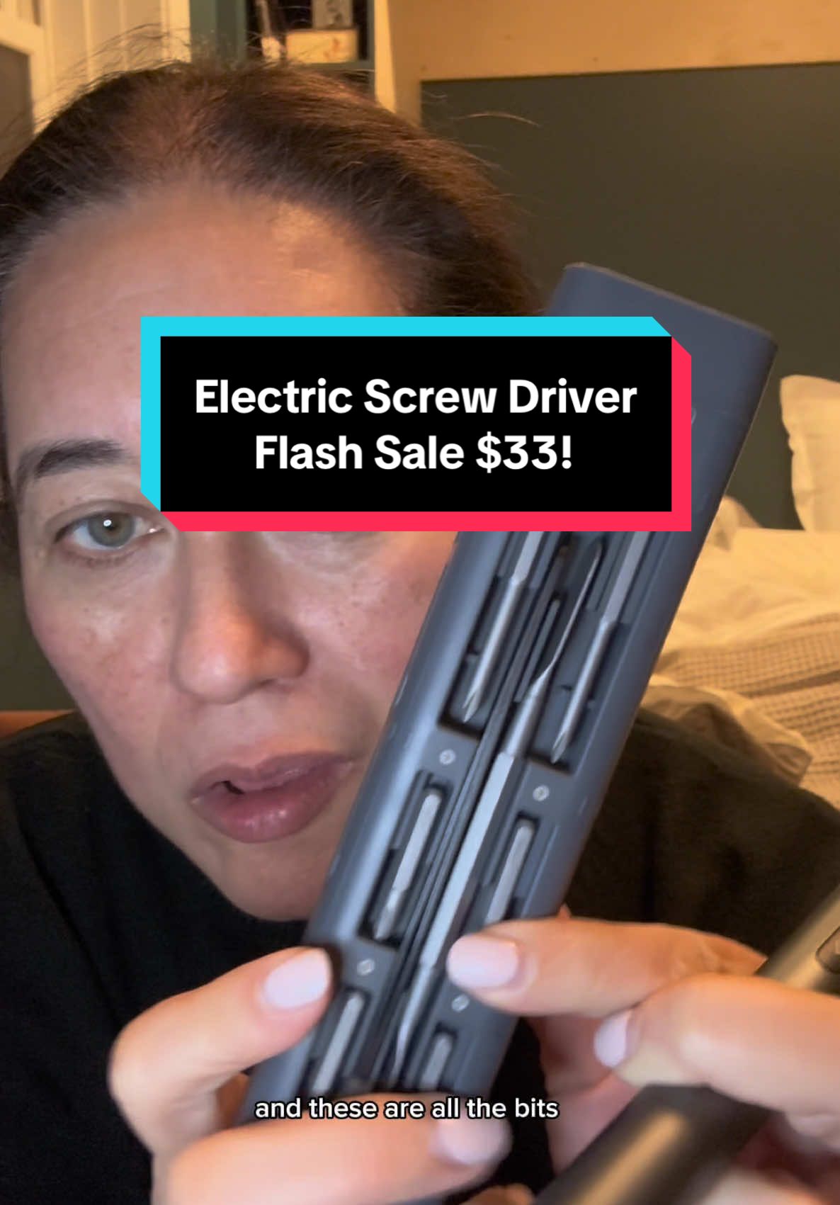 This is a crazy good electric screw driver and only $33, makes a great gift for him! #electricscrewdriver #giftideasforhim #screwdriver #fanttik #fanttikscrewdriver 