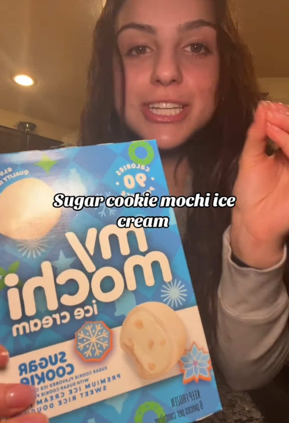 Thanks @Roxana for trying our new Sugar Cookie! For a limited time, find our new My/Mochi Sugar Cookie flavor at @H-E-B + @ALDI USA + @Giant Eagle + @Grocery Outlet #mymochi #yum #trythis #fyp #snackreview 