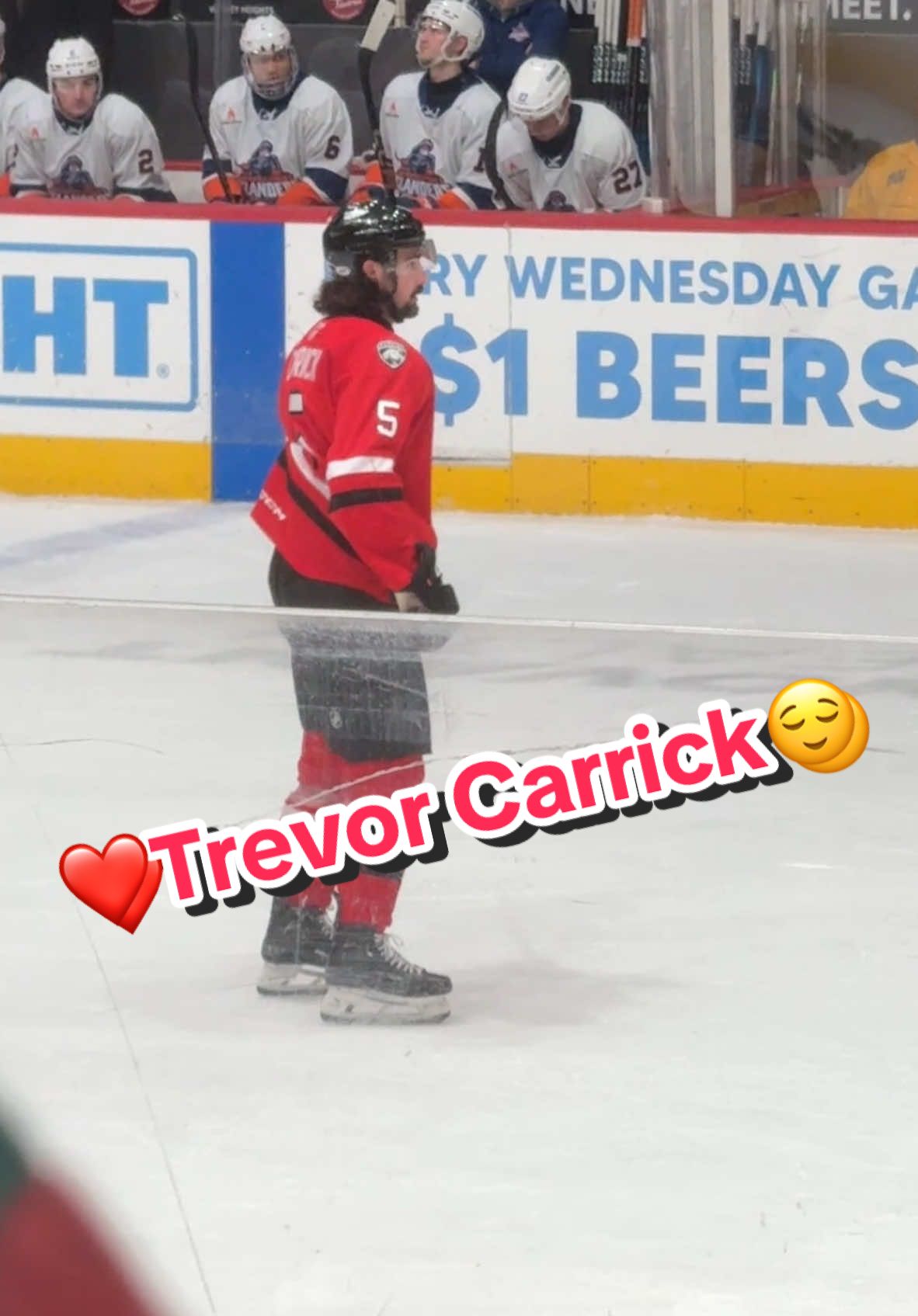 My girst time at a @Charlotte Checkers game and  the defenceman Trevor 😍😍 thank you for having me and the gang! It was such a good time!#charlotte #checkers #fellinlove 