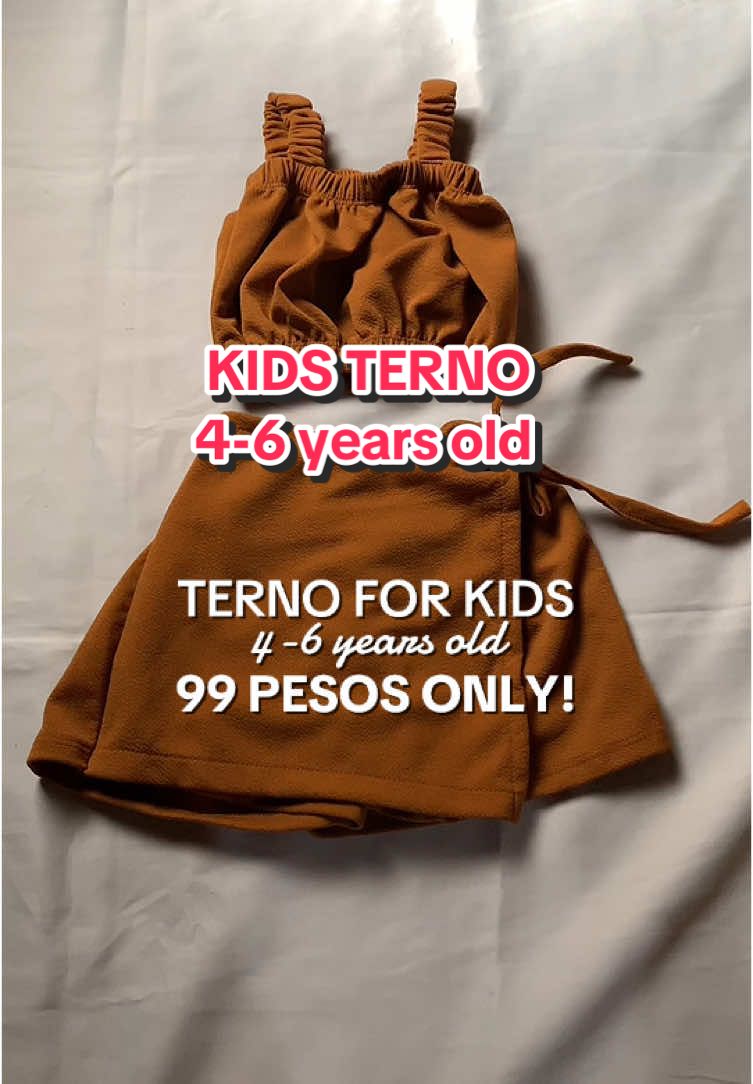 PERFECT SA MGA FASHIONISTA NIYONG ANAK. SOBRANG MURA LANG NIYA. #terno #ternoforkids #kidsterno 