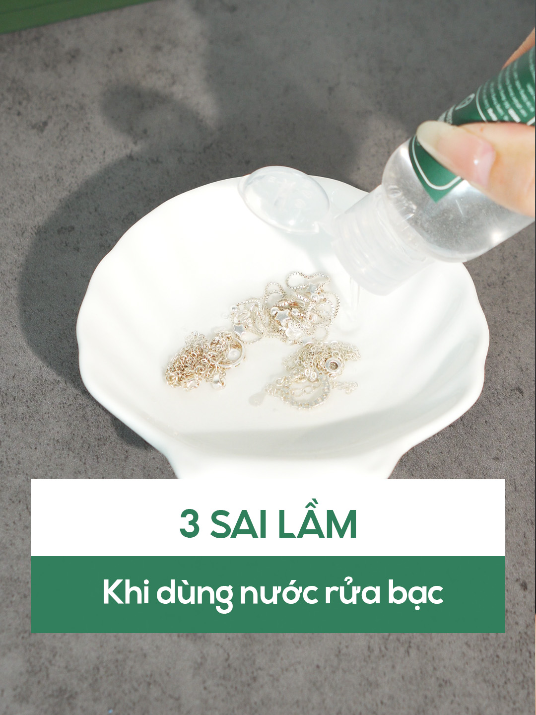3 sai lầm nghiêm trọng khi dùng nước rửa bạc #tleejewelry #trangsucbac #jewelry #meovat #trangsuc #bac925 #trangsucnu