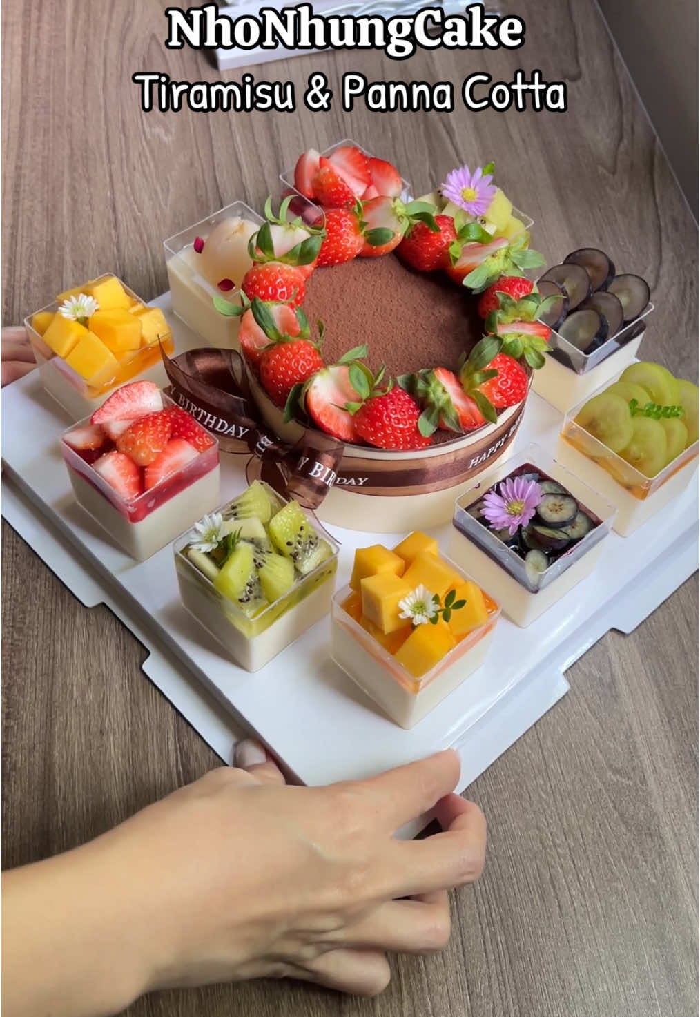 Bánh Sinh Nhật Tiramisu #banhsinhnhat #pannacotta #tiramisu #xuhuong 