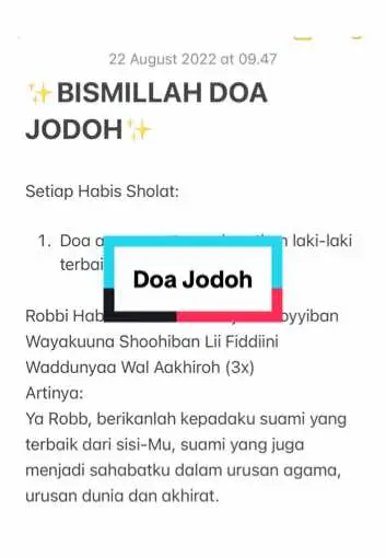 Aku rangkum dari doa-doa yg kubaca jugaa, untuk kriterianyaa sesuai keinginan kalian. Selain doa ini, ibadah2 yg lainnyaa juga aku kerjain untuk memperkuat😅 Bismillah yaaa temen-temen yg sedang masa pencarian #doajodoh 