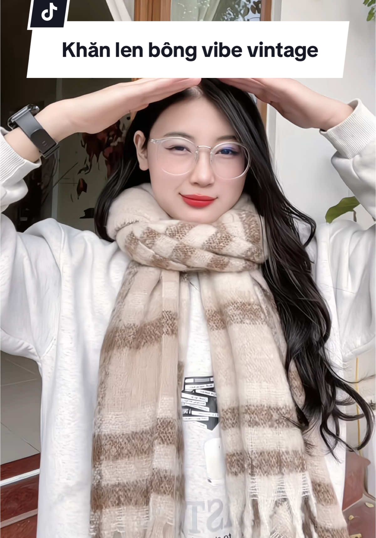 Khăn len bông vibe Vintage Hàn Quốc #tuananhsneaker2 #tastore #khanquangco #xuhuong #cachquangkhan #khanlen #phukienthoitrang 