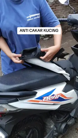 ANTI CAKAR KUCING bahan amplas polos variasi benang warna #coverjokmotorinstan #sarungjokmotor #sadeljokmotor#anticakarkucing 