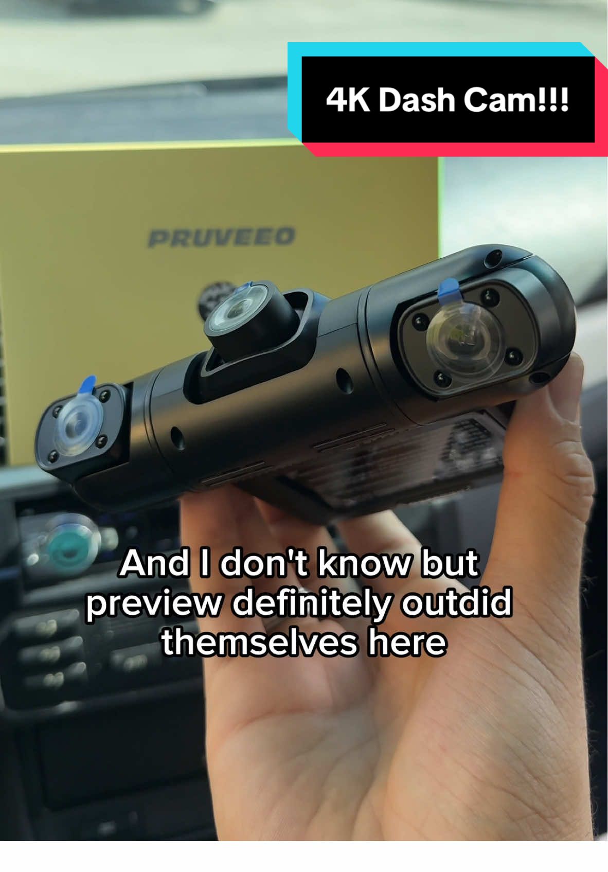 Crystal clear Dash cam 👀🚨 I got my Dash came today by pruveeo and i love it ! #pruveeodashcam #pruveeo360 #pruveeo 