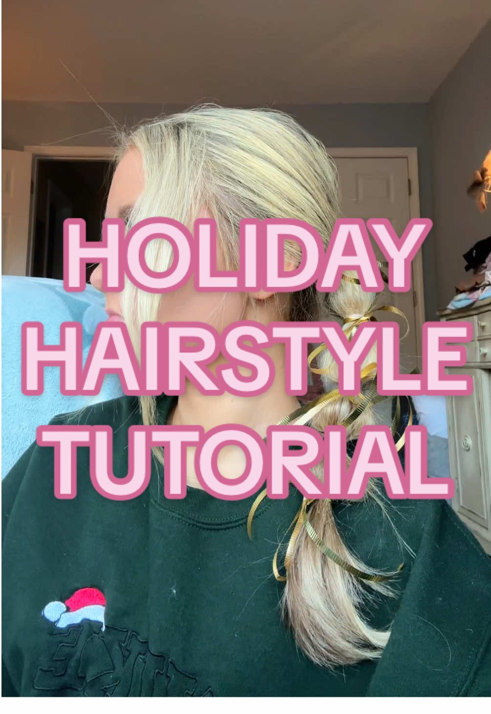 so festive and fun🎁🎁  ib: @Morgan Maynor  #hairtok #hairtutorial #hairstyle #hairstyletutorial #beauty #Lifestyle #howto #gingerbreadhouse #bows #hairbows #christmas #christmashair #hairtutorial #creative #DIY #fyp #trending #christmas2024  
