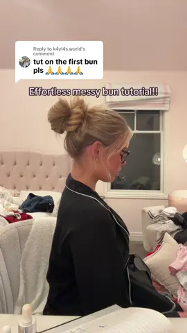 Replying to @k4yl4s.wurld sorry for the delay my hair has not been cooperating lately😔 #hairtok #hair #foryou #fypシ゚viral #fyp #messybun #hairtutorial 