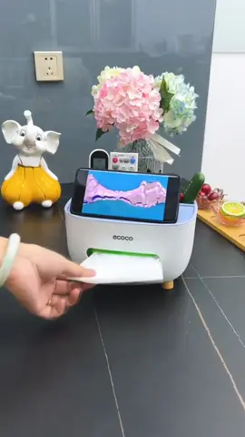 Ecoco Desktop Tissue Box Anti Skid - Kotak Tempat tissue meja office desk organizer anti selip #tempattisu #boxtisu #kotaktisu #fypindonesia 