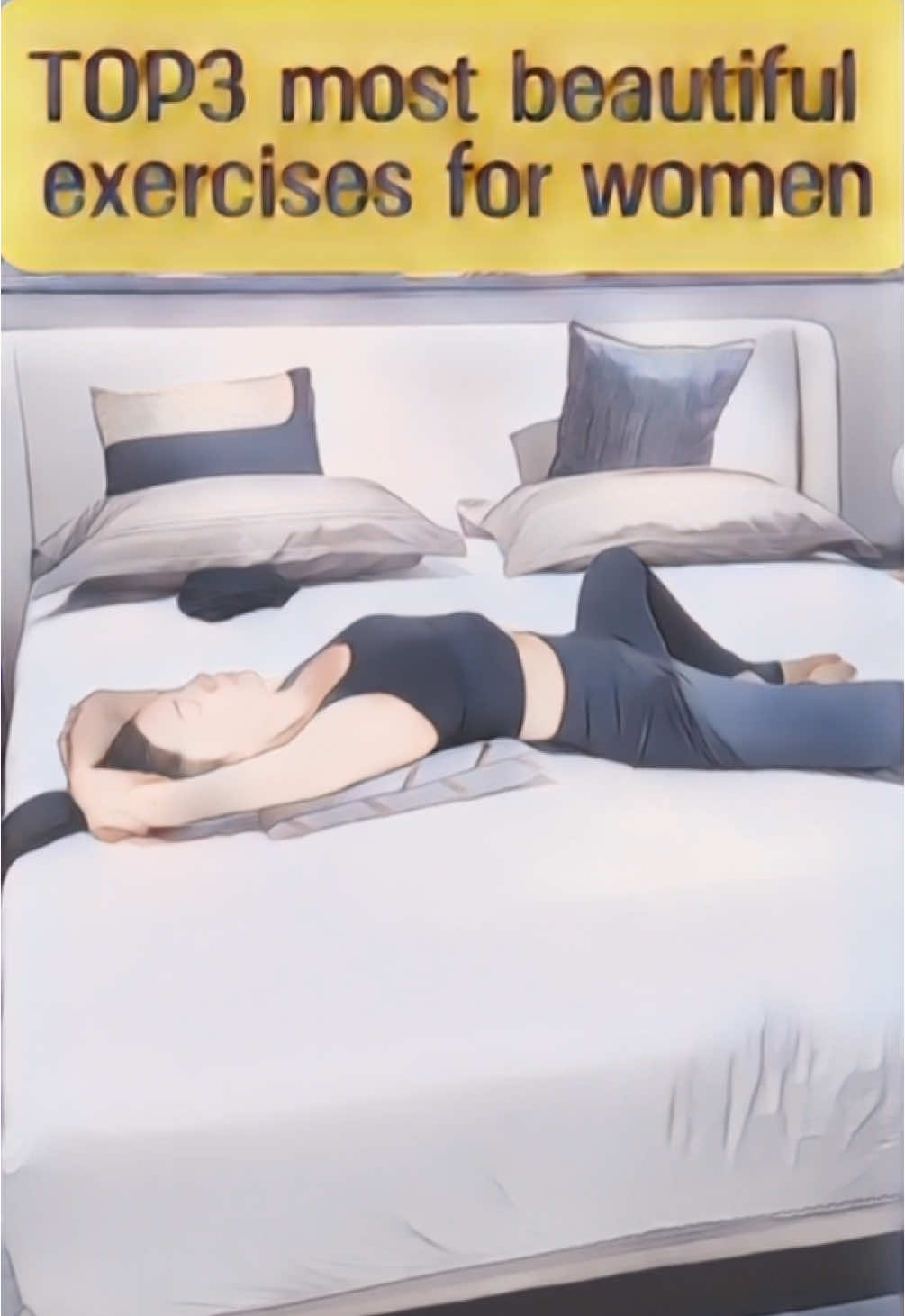 The 3 most beautiful exercises for women#shorts#reducebellyfat #bellyfatloss #athome #yoga