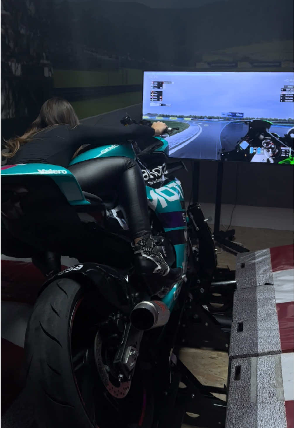 MotoGP simulator - finally 🤩 #motogpsimulator #motogp #bikerlife #bikerfun 