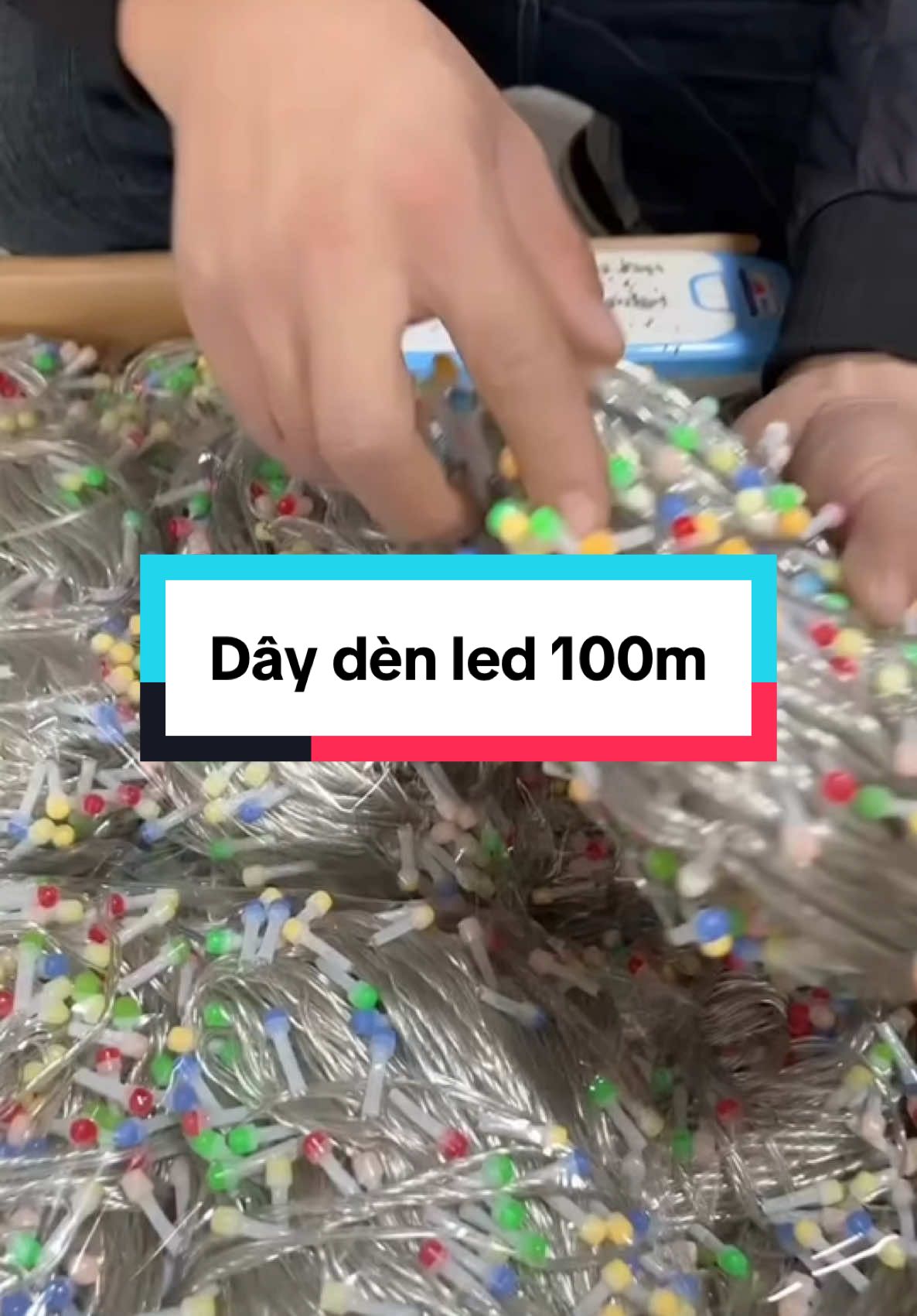 Dây đèn nháy 100m 7 màu#denled100m #denled100m #denledtrangtri #thcphukien 