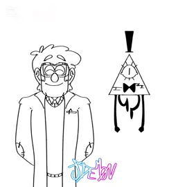 Just a silly scientist and his weird muse. #billford #billcipher #stanfordpines #gravityfalls #haha 