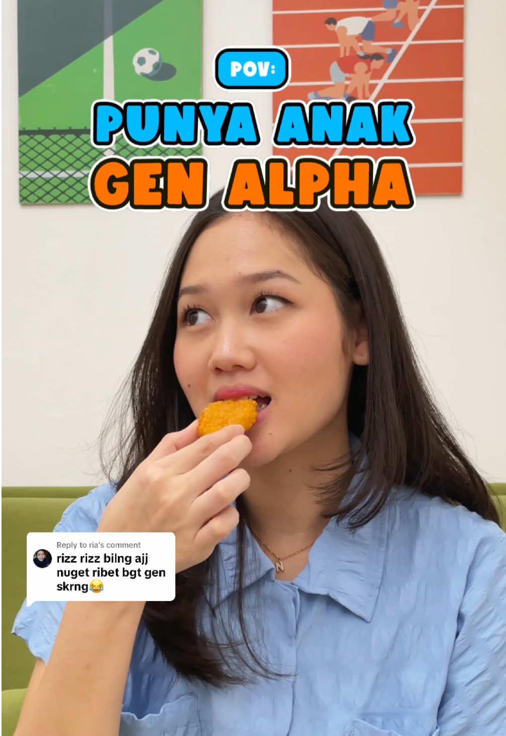 Replying to @ria Anak-anak udah mulai masuk liburan, artinya Moms harus siap-siap ngadepin kelakuan ajaib dari para gen alpha nih. Selain yang kaya di video ini, biasanya apa sih Moms permintaan mereka yang bikin geleng-geleng kepala?  Hanya #Belfoods yang #NikmatnyaBikinFUN #LebihKrekesLebihFun #KrekesBanget #ChickenNugget #ForYourPack 