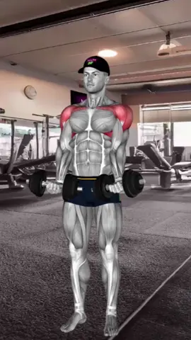 #12 AROUND THE WORLD The around the world exercise is a circular motion that works many muscle groups in the shoulders and arms, and can also be done with a kettlebell. This exercise involves standing straight and holding a dumbbell in each hand. The arms are then moved in a circular motion, starting from the hips and moving outwards and upwards, until both dumbbells touch above your head. This exercise targets the upper chest, shoulders, and triceps. Stand straight with a dumbbell in each hand. Start with your palms facing forward and the dumbbells in front of you at hip level Rotate your arms upwards so that the dumbbells meet above your head. Now rotate your arms downwards keeping your palms facing forwards and return the dumbbells to hip level Repeat for the desired number of repetitions. #fyp #exercises #gym #Fitness #dumbbellworkout #bodybuilding #howtobuildmuscle #dumbbellbicepcurls #trainingabs #chesttriceps #winterarcgym #buildingmuscles #barbell #workoutroutine