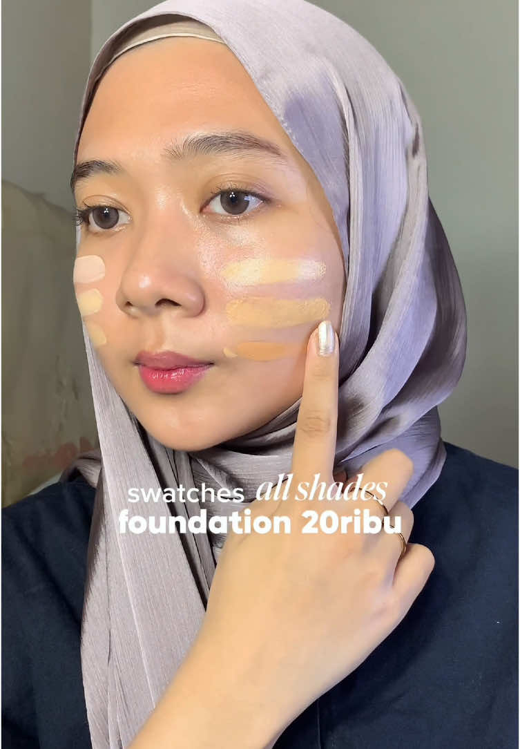 swatches foundation 20ribuann😍 #foundation #foundationomg #rekomendasifoundation #complexion 