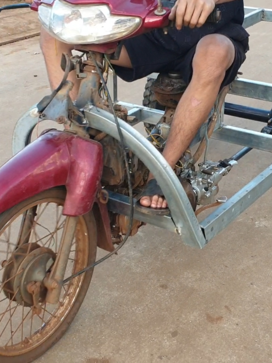 chế xe ba gác tữe máy cũ