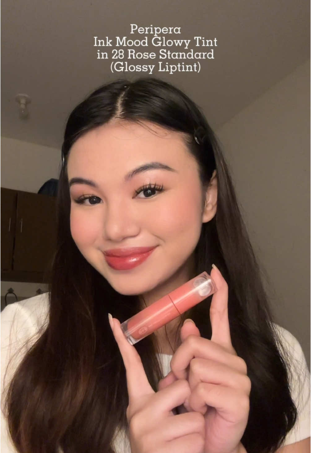 Ink Mood Glowy Tint in 28 Rose Standard ✨💞 @Peripera Philippines  #peripera #inkmoodglowytint #koreanmakeup #kbeauty #koreanliptint #liptint #glossylips #glossytint #makeupph 