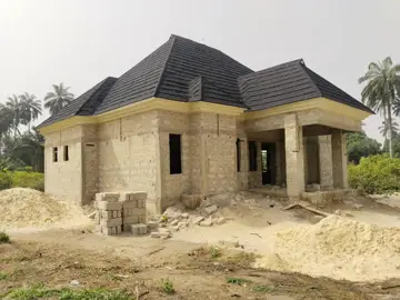 #frypgシ #goviral #foryourepage #nigeriatiktok🇳🇬🇳🇬🇳🇬 #bungalowhousedesign #trendy Roofing Achieved 