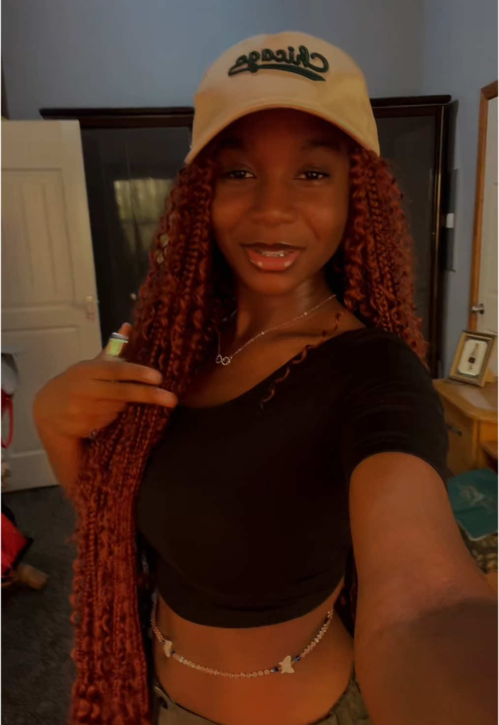 how many times did i touch my hair?🤔 #ghanatiktok #naturalginger 