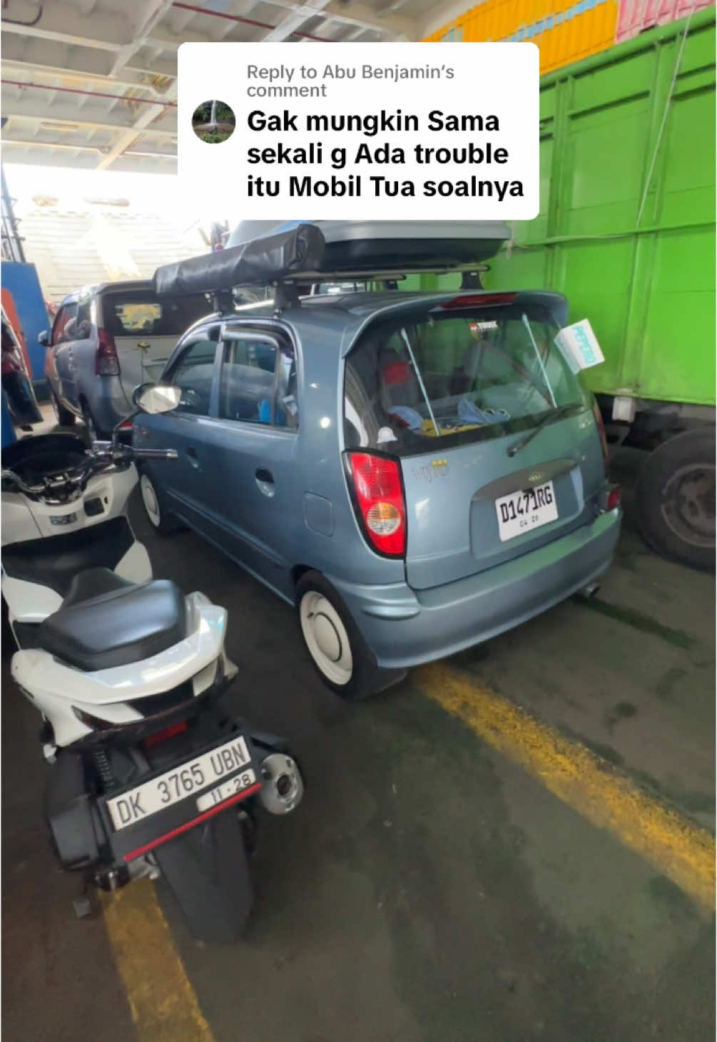 Replying to @Abu Benjamin yg ga mungkin mah mobil mas abu yah,, mobil kita mah aman2 aja 🥰🥰 #peperofamily #kiavisto