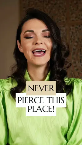 This is the place that you should NEVER pierce! 🚫 Watch the full episode on my channel - 