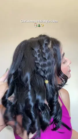 Christmas Hairstyle Idea 🎅🏼🎄#tymocurlgo #tymobeauty #penteadonatal 