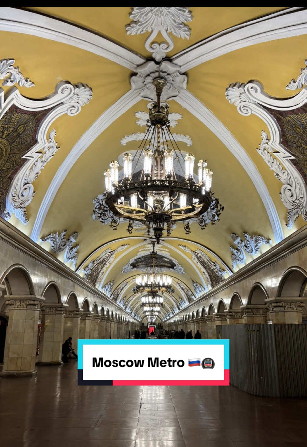 Komsomolskaya station, Moscow: A palace underground 🚇🇷🇺  #russia #russia🇷🇺 #metro #station #komsomolskaya #moscow #moscowmetro #россия #россия🇷🇺#метро #москва #Комсомольская #рекомендации #рек #foryou #foryoupage #fyp  