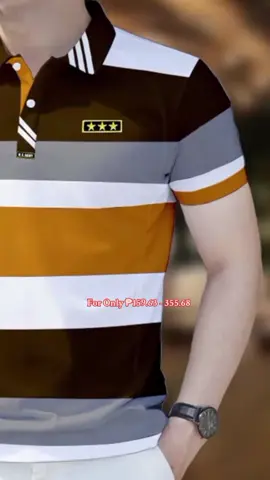 Fashionable Business Casual Striped Color Blocked Printed Polo Shirt Short Sleeved Top Men's Fashionable Lapel Comfortable Sports Polo Shirt Menswear #fashionable #casual #stripped #shirt #shirtformen #menshirt #polo #poloshirt #menswear #fy #foryou #foryoupage #trending #trendingvedio 