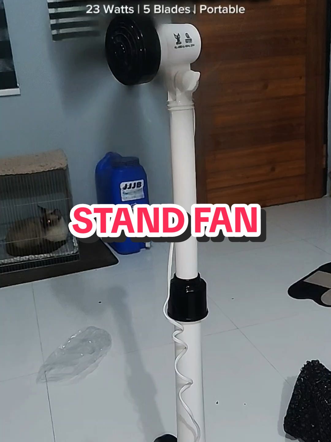 Electric Stand Fan Sycat 23 w 5 blades Portable Fan #fan #electricfan #portablefan 