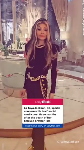 Fans are concerned for La Toya Jackson 💔 Read more on DailyMail.com #titojackson #michaeljackson #latoyajackson