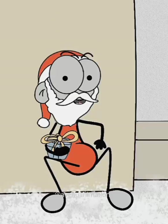 Santa Claus get surprised. merry criss mass y'all. #fyp #santa #merrycrissmas🎄🎀 #creatorserchinsights #funny #humor #2d #avenuanimations0 #2danimation #surprise #crismas🎄🎄🎁🎑 #caughtoncamera 