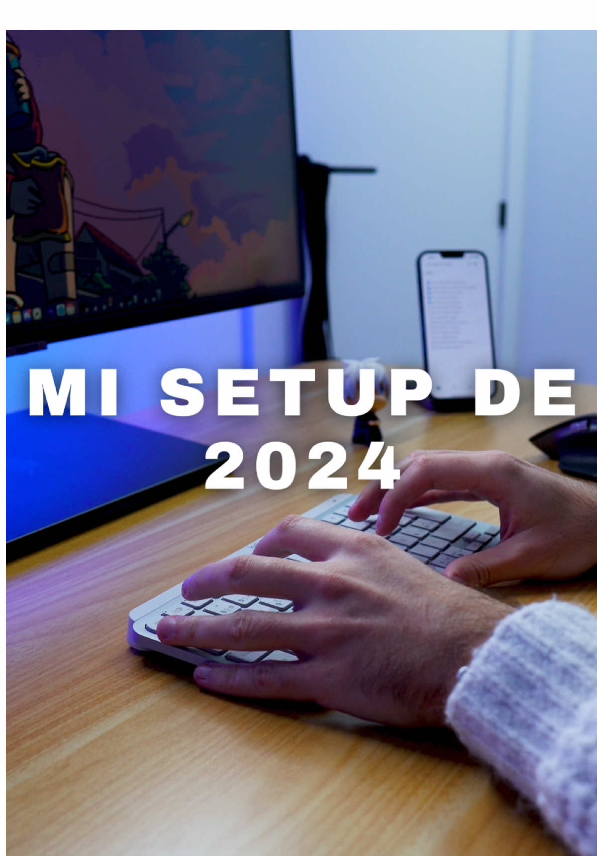 Este ha sido mi setup de 2024 ‼️ Cuadros: @untilyoucry  Posa vasos: @artesanos_puzzles . . #programacion #javascript #desarrollo #desarrolloweb #ia #chatgpt #diseño #reactjs #github #newsletters #productividad 