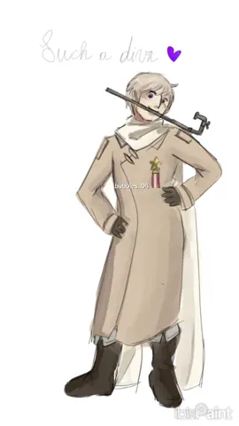 Hes such a diva💜💜💜 I hope no one did this yet #fyppp #art #hetalia #russiahetalia #splattok #digitaldrawing #joke