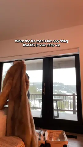 It was a must though. Zara has some great faux fur coats this winter lol #winterstyle #fauxfurcoat #packing #skitrip 