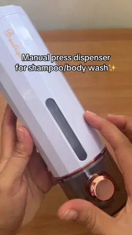 Manual Press dispenser for shampoo, body wash, lotion and etc. #ManualPressShampooDispenser #WallMountedSoapDispenser #OrganizerBottleBathroom #LiquidContainer #LotionBottlewithPump #shampoosoapdispenser #soapdispenser 