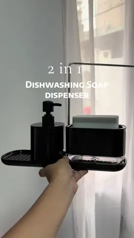super neat tingnan ang lababo nyo with this 2in1 dishwashing soap dispenser! #dishwashingrack #soapdispenser #tiktokfinds #fyp 