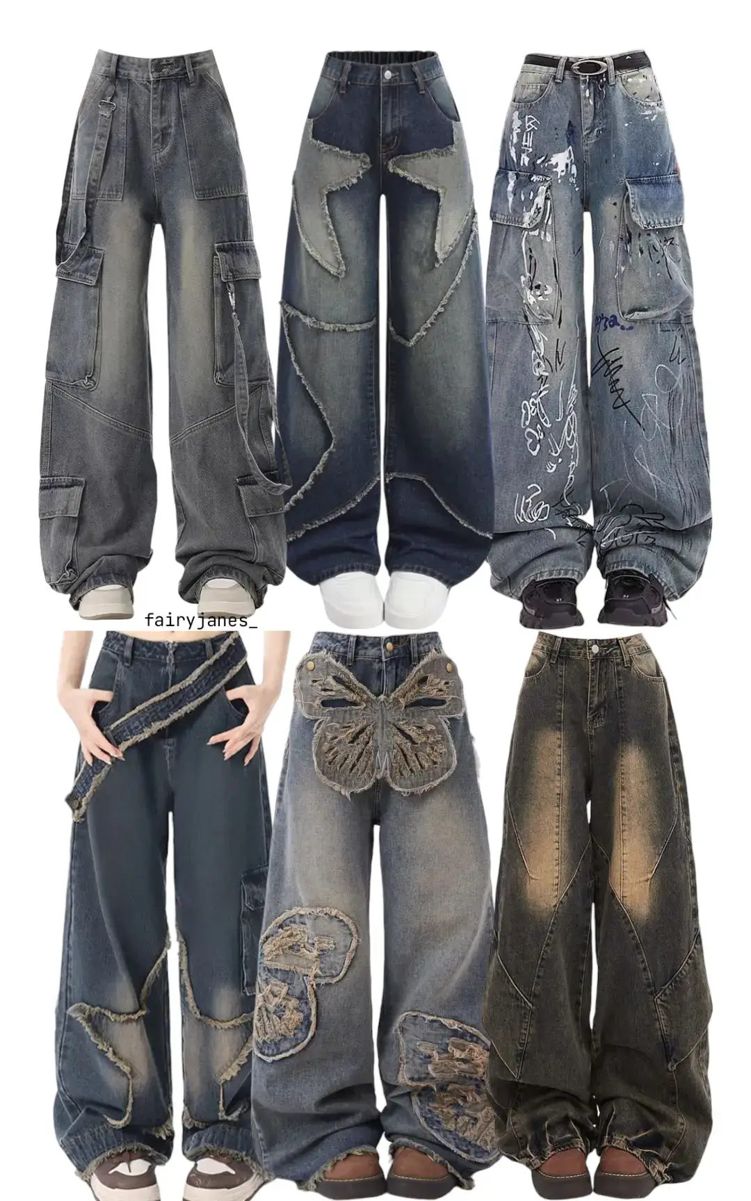 📌@Fairy Jane✩ ‼️@☆Jane Fairy☆ 🔖@☆Jane Fairy☆ #jeansinspo #jeans #pants #outfit #OOTD #inspooutfit #fashion #celana #celanajeans #cargojeans #fyp #trendingvideo #song #viralsong 